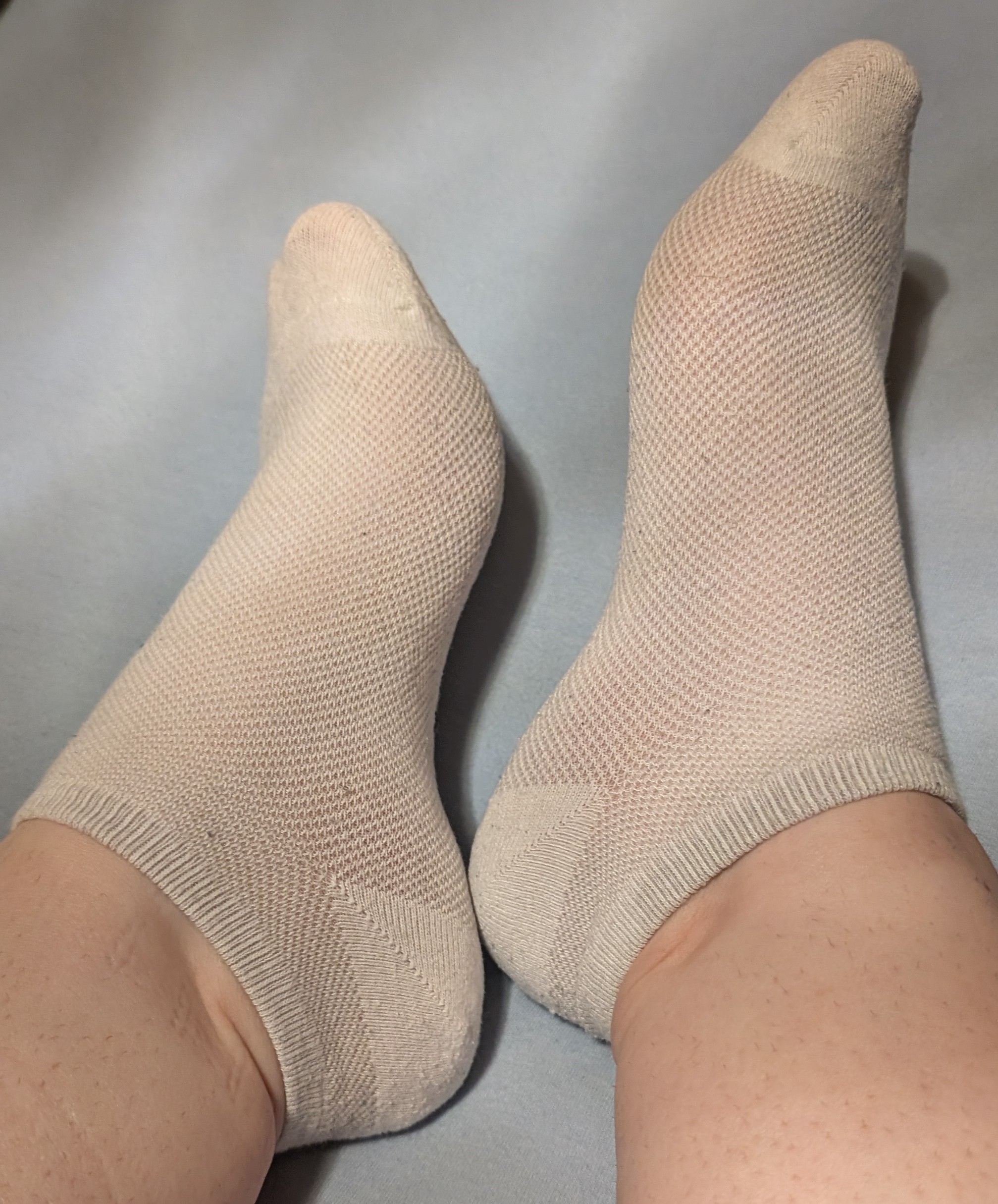 Getragene Socken, verschiedene Ausführungen