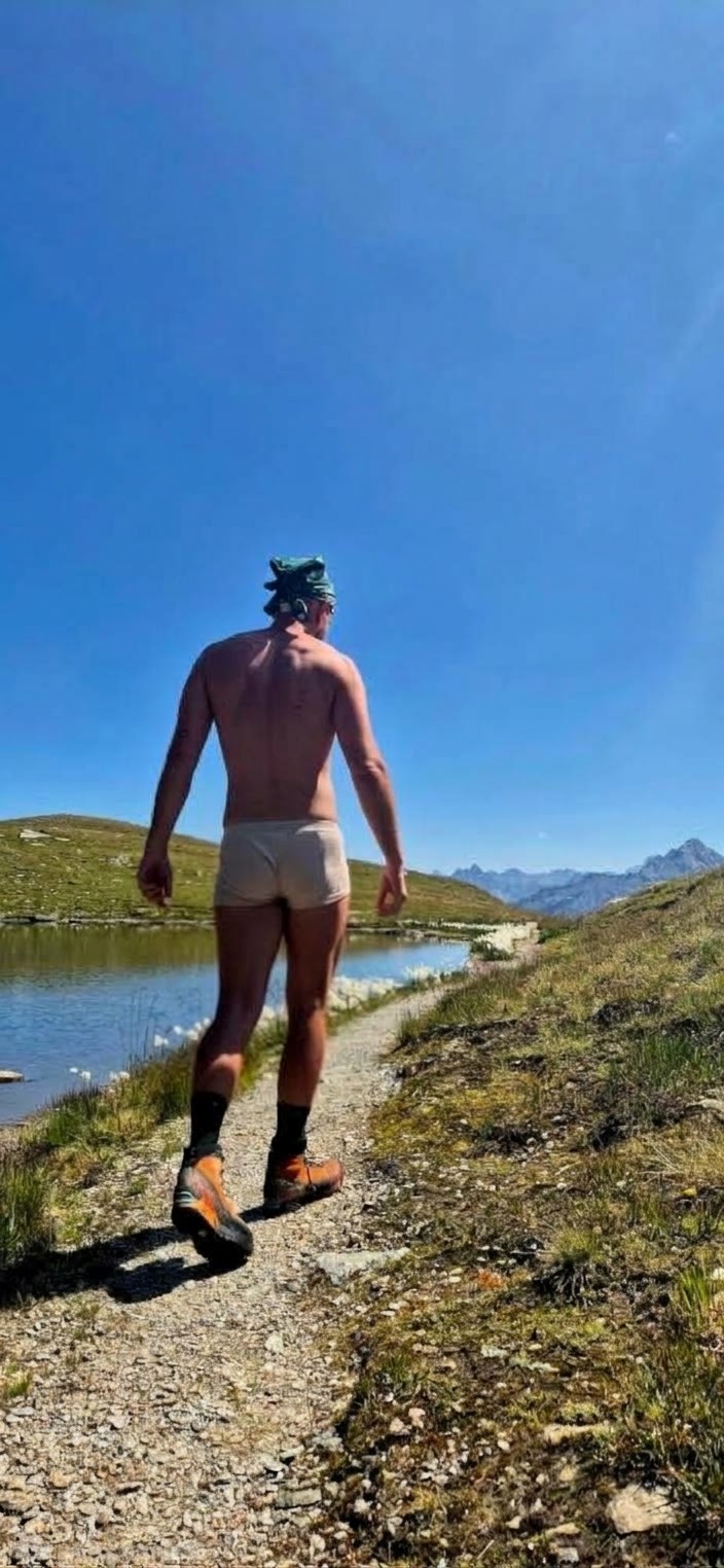 Beige Ripp-Boxer – Bergtour