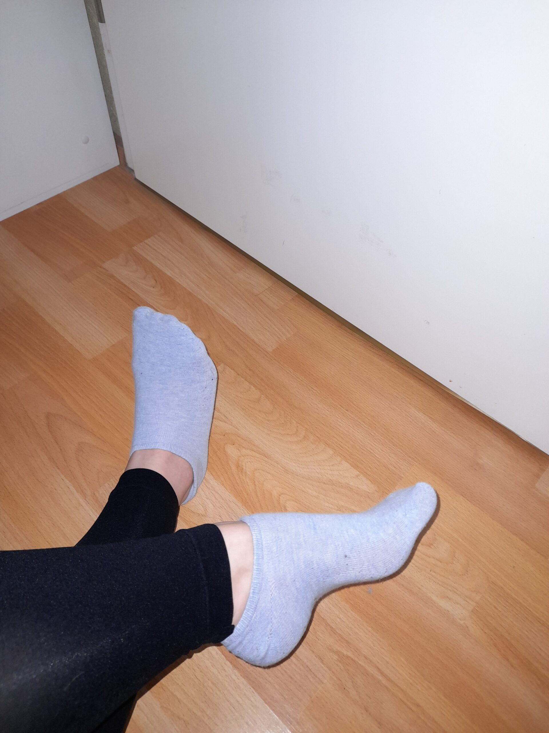 Im Gym getragene Socken