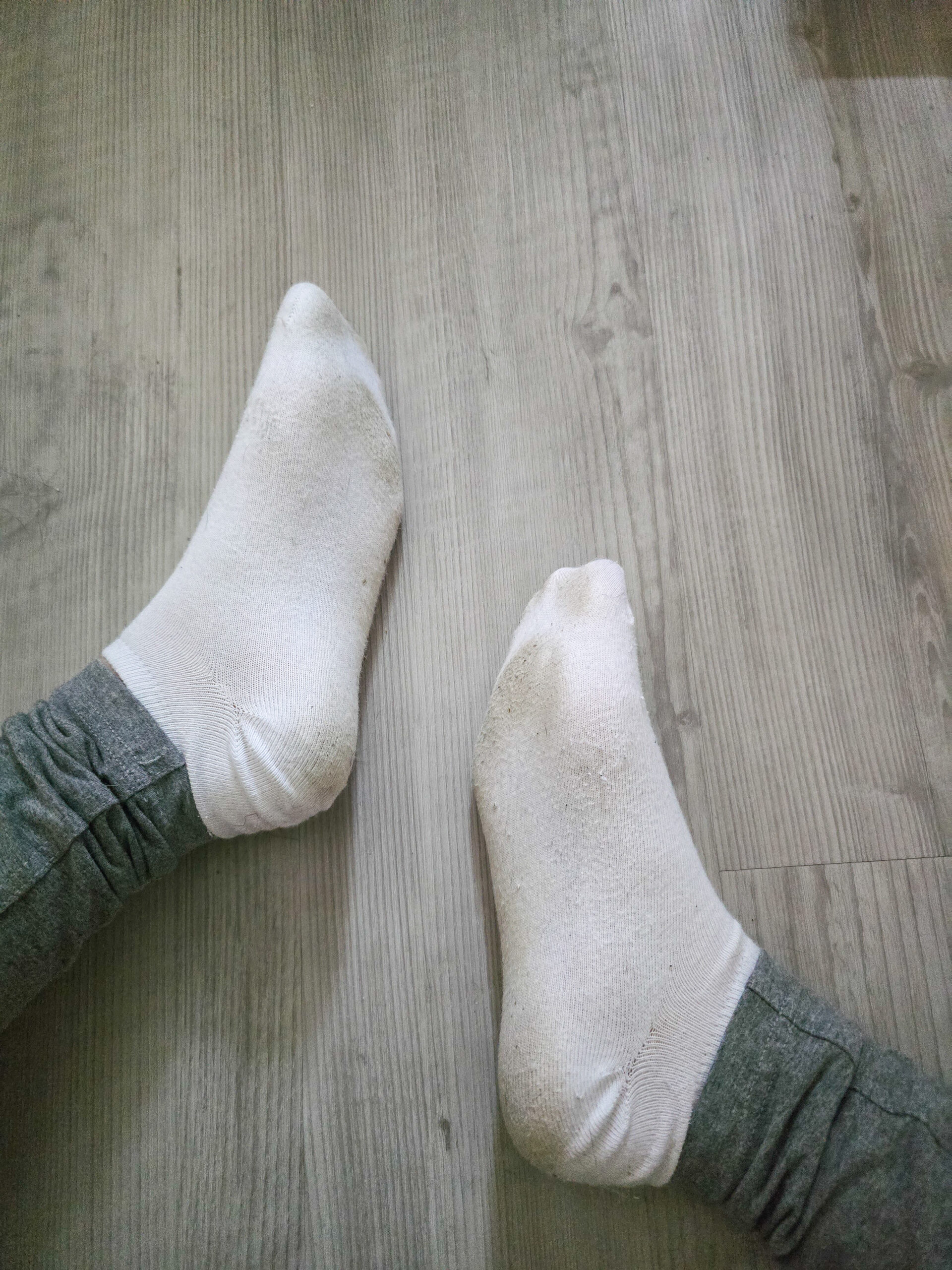 Getragene Socken