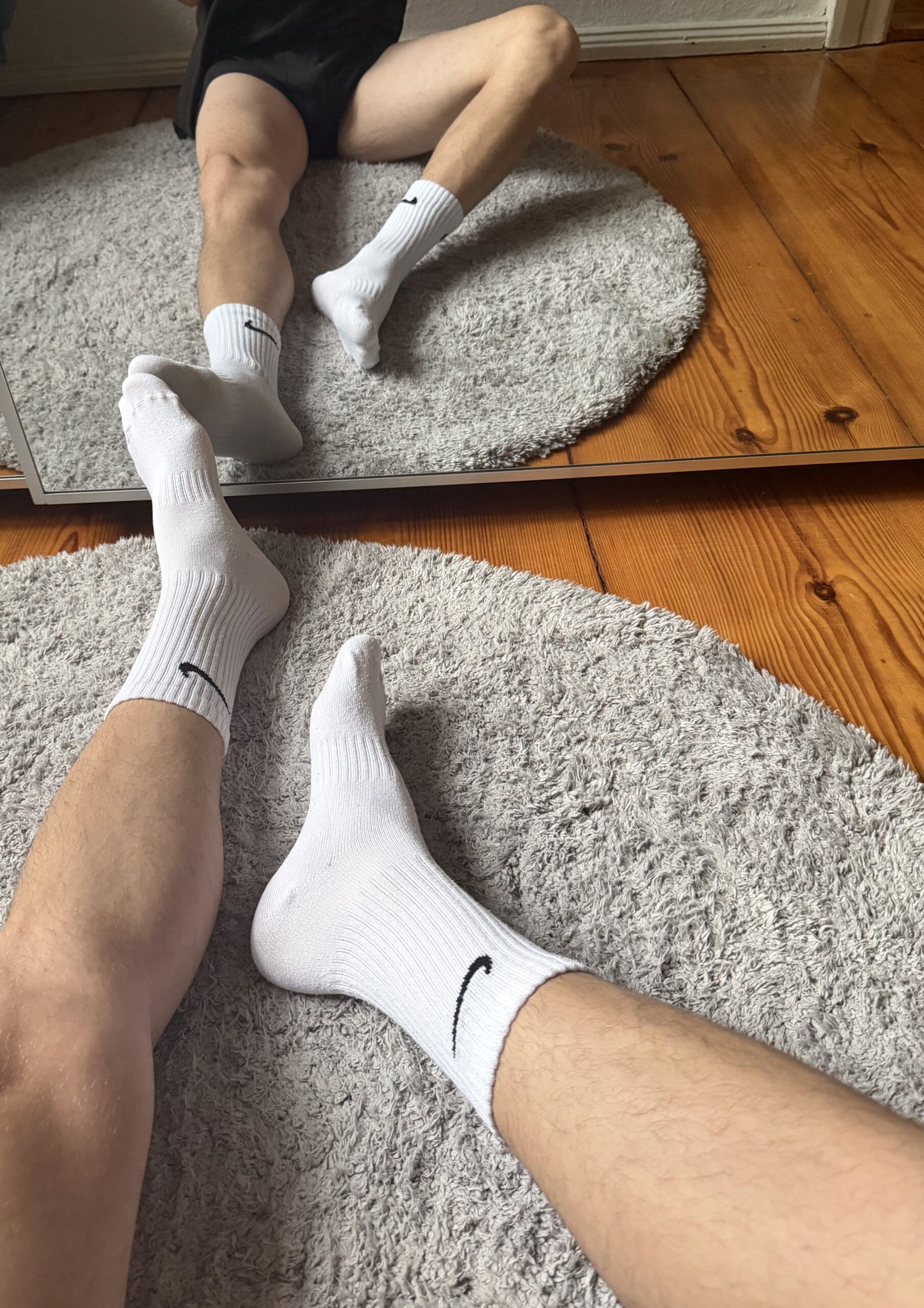 Getragene Socken