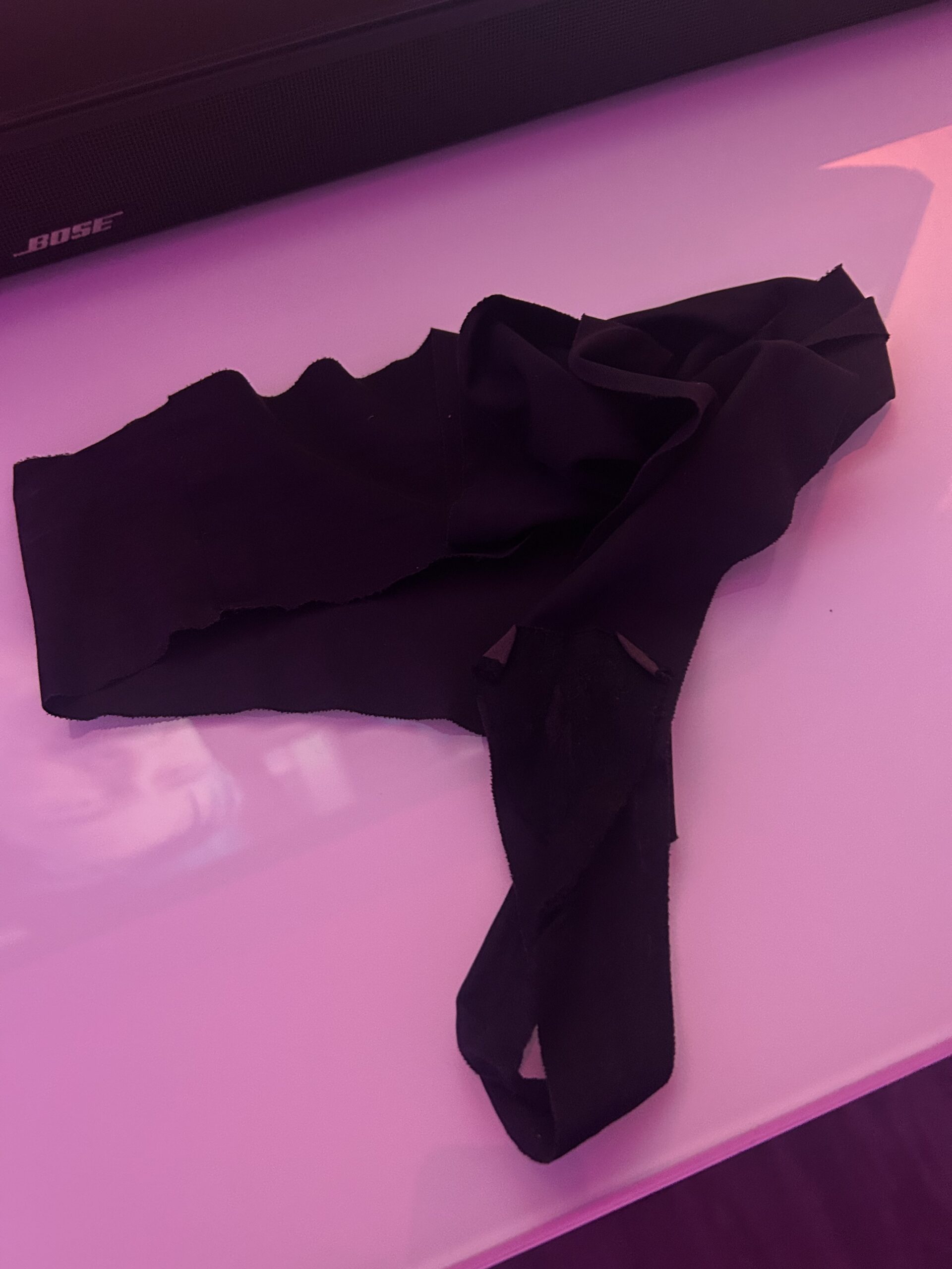 Frische Schwarze Nasse Panty