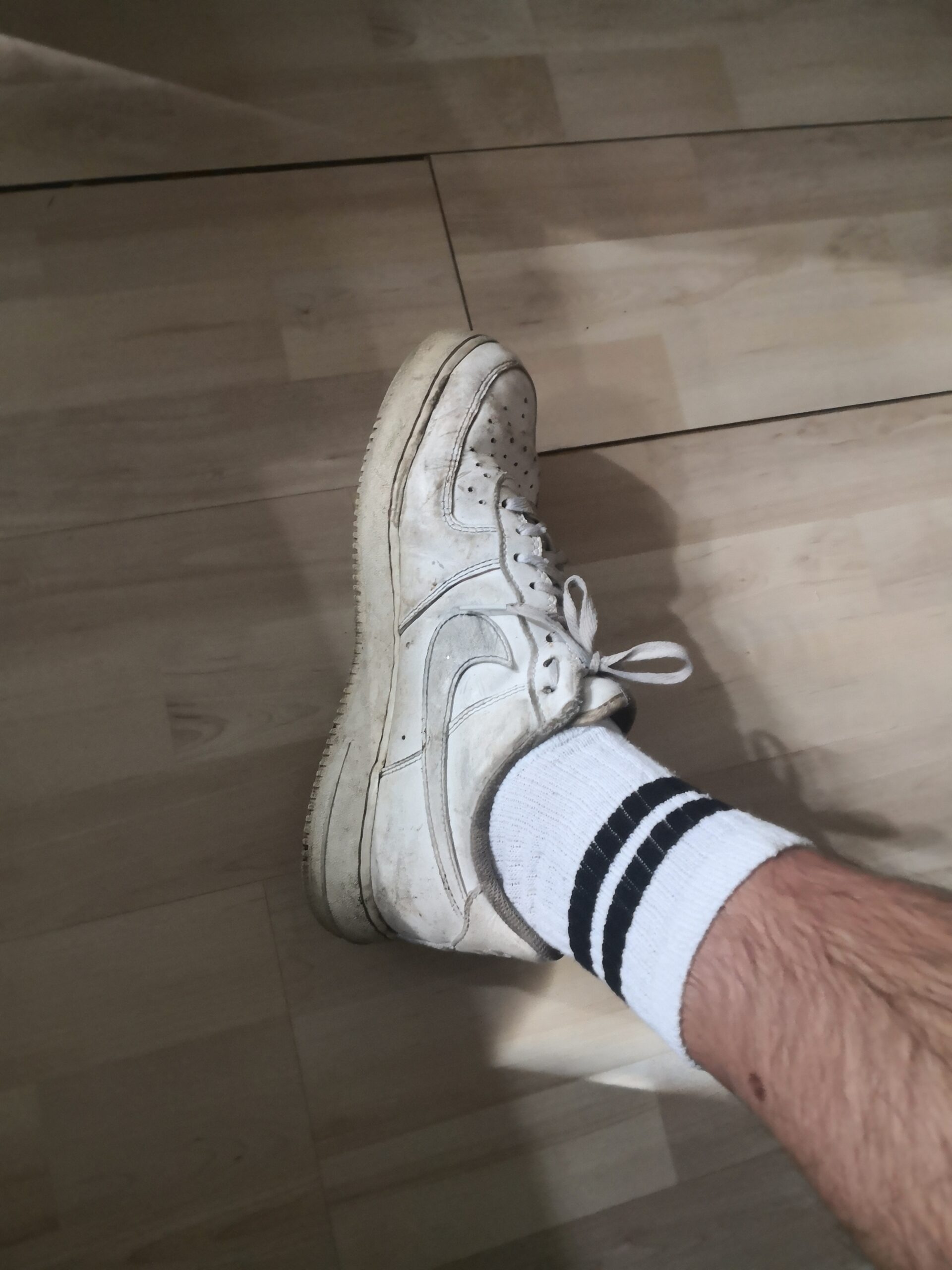 Getragene Socken