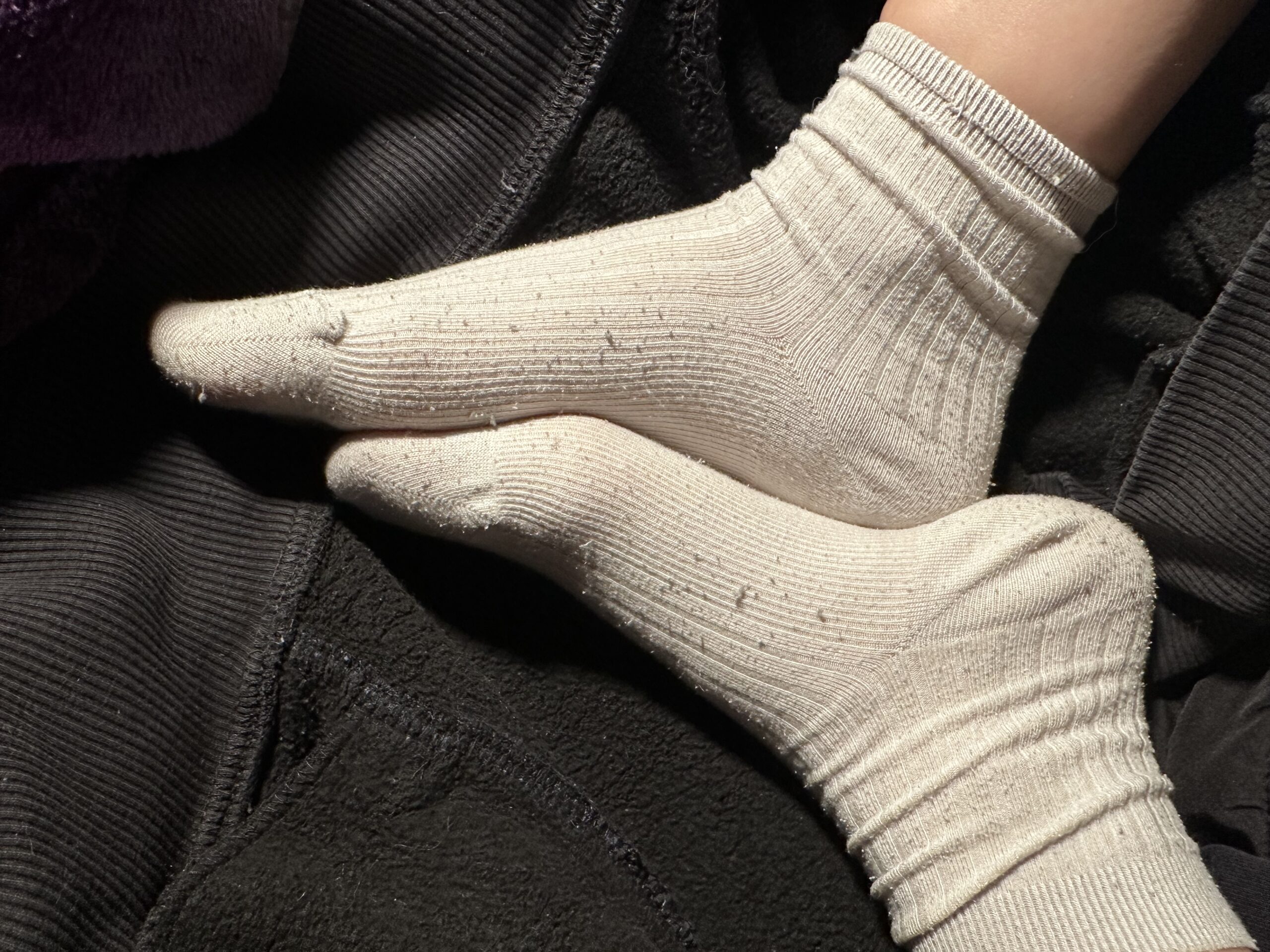 Getragene Socken