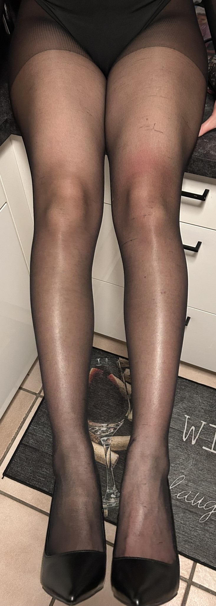 Schwarze Strumpfhose
