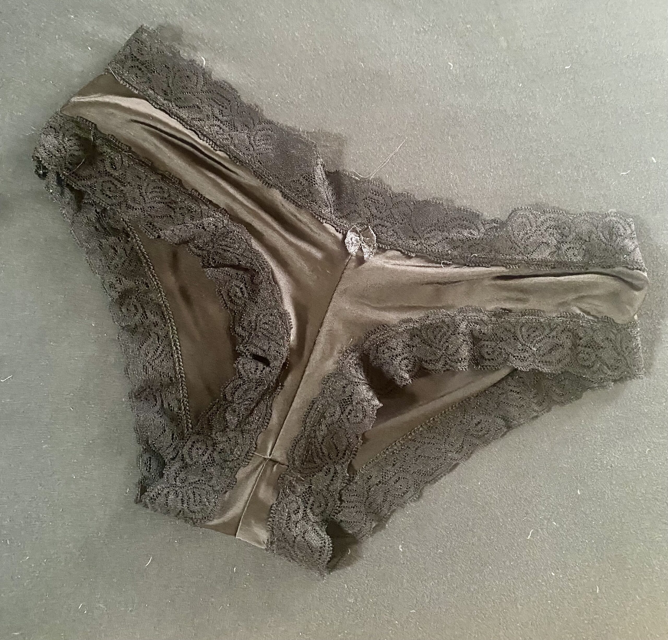 Seidenslip schwarz