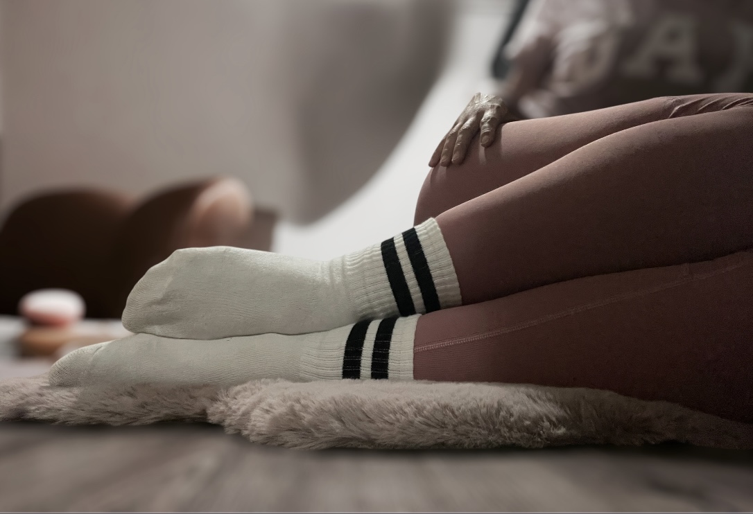 Weiße Tennis Socken