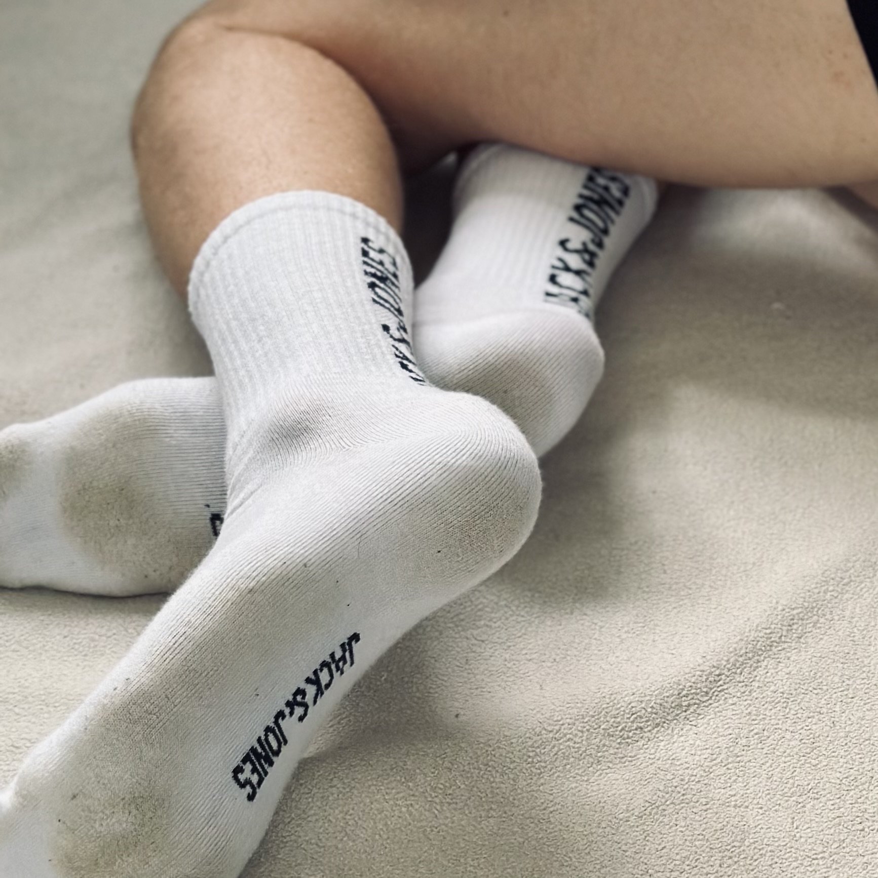 Weiße All-Day-Socken