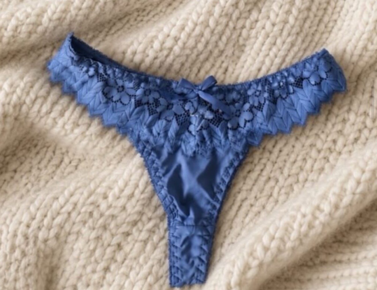 Blauer Slip - Tanga