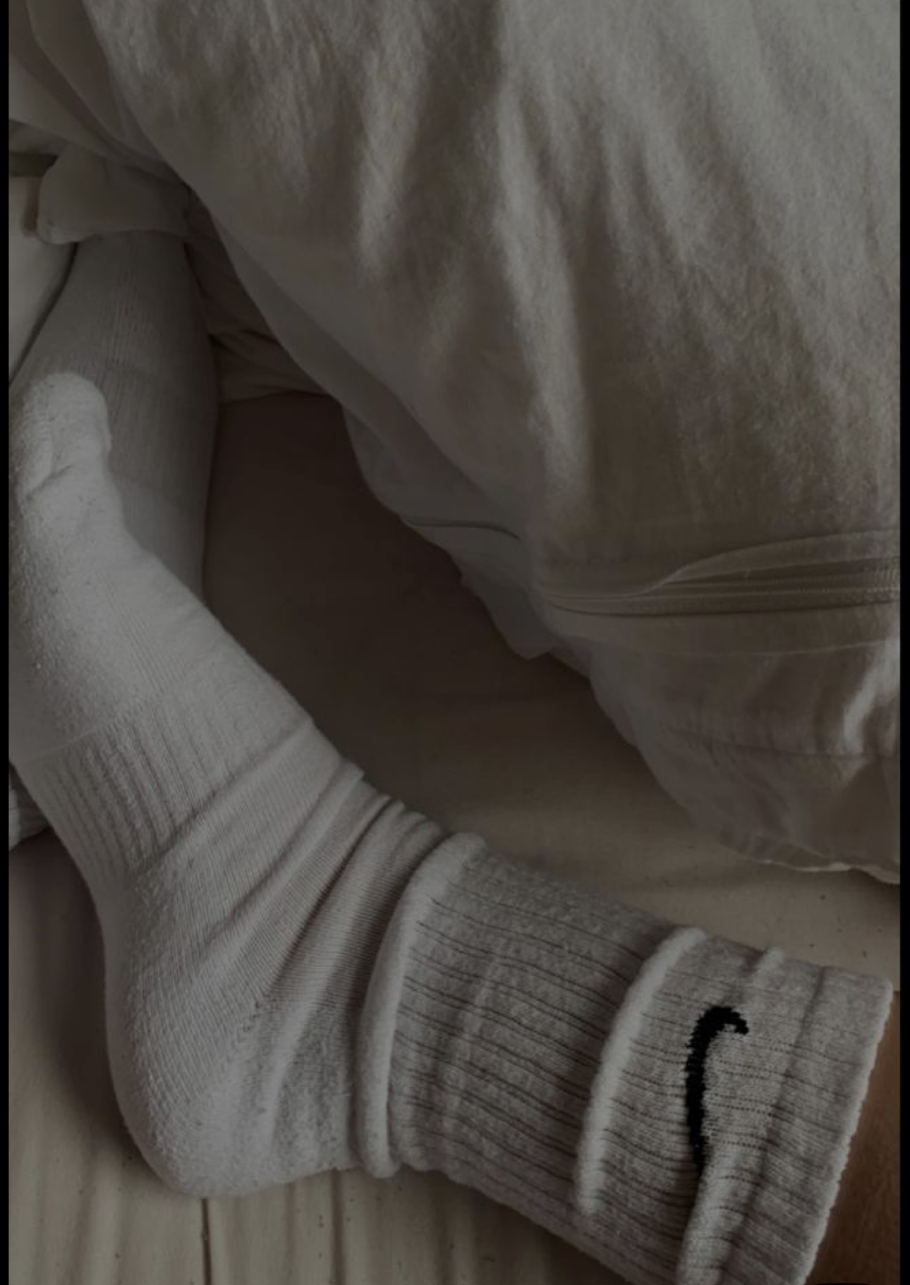 Getragene Socken