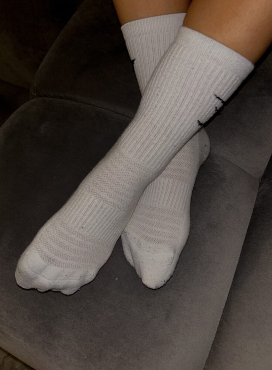 Getragene Gym Socken