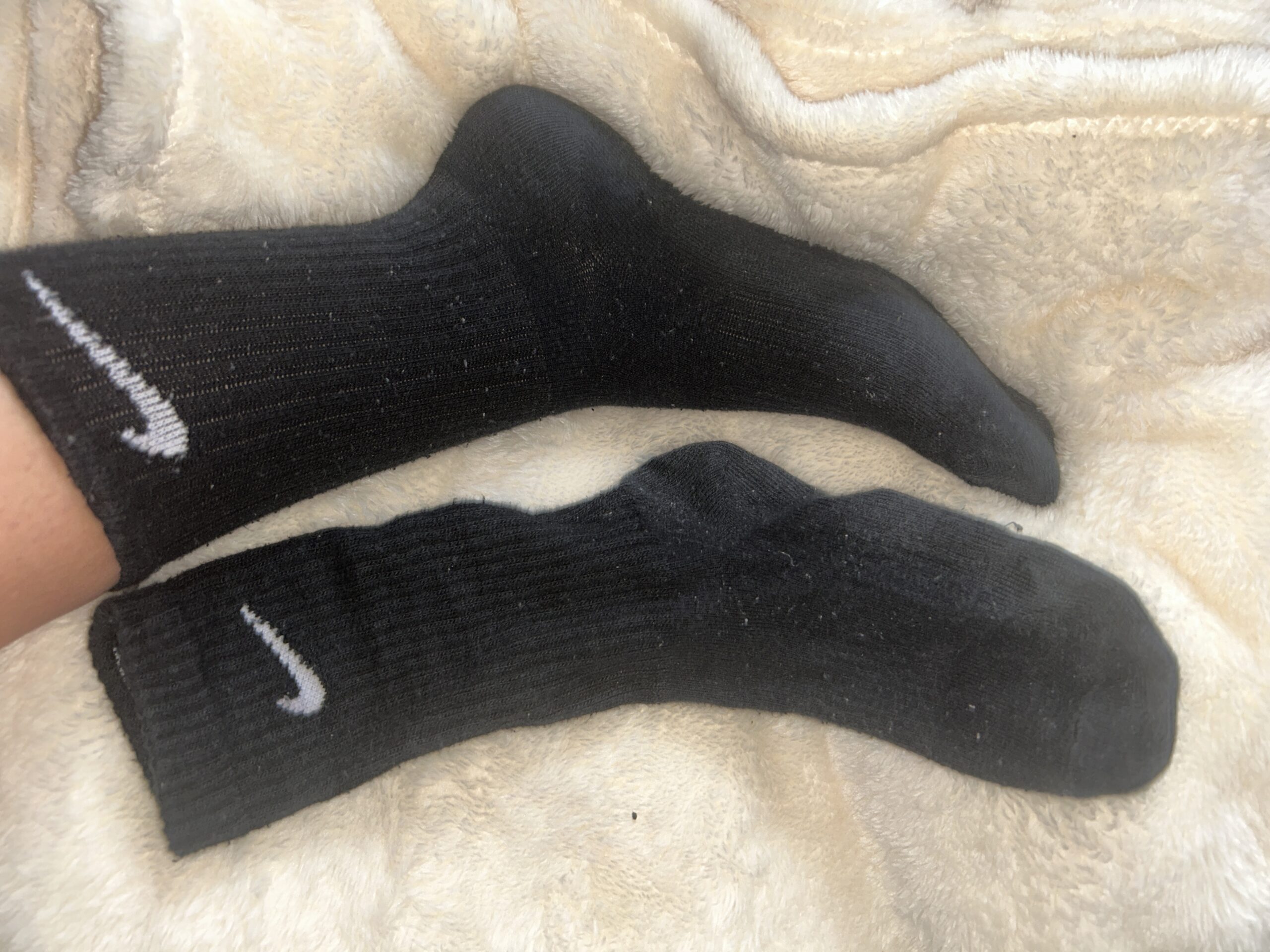 Getragene Sport Socken