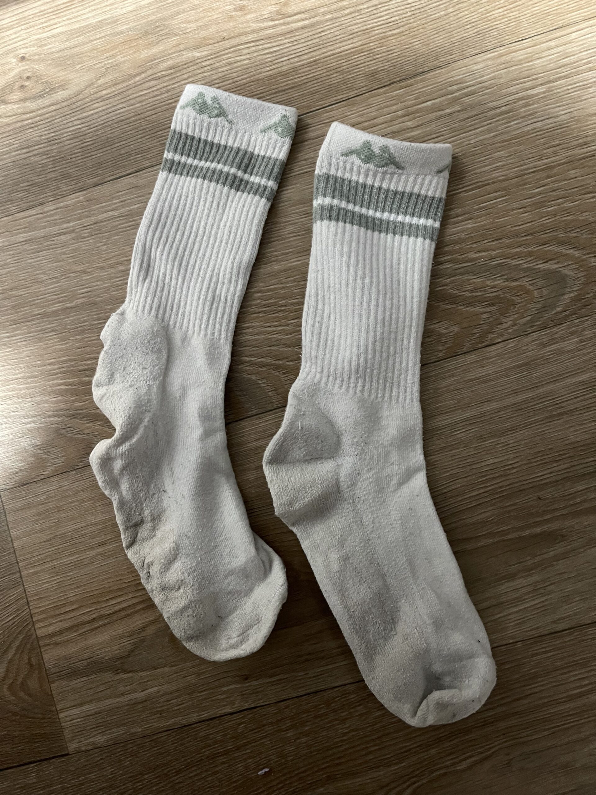 Getragene Socken