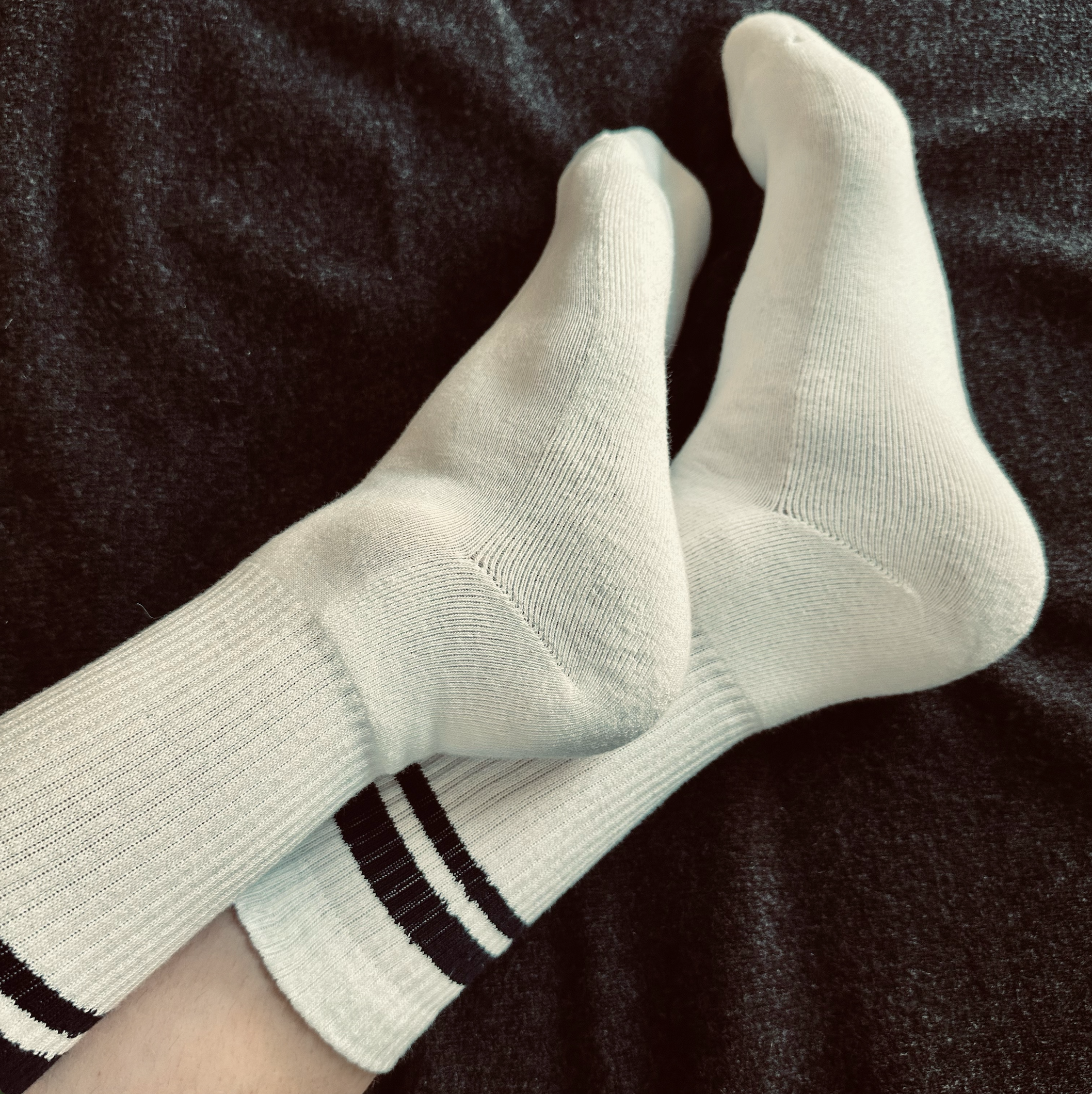 weiße Sportsocken