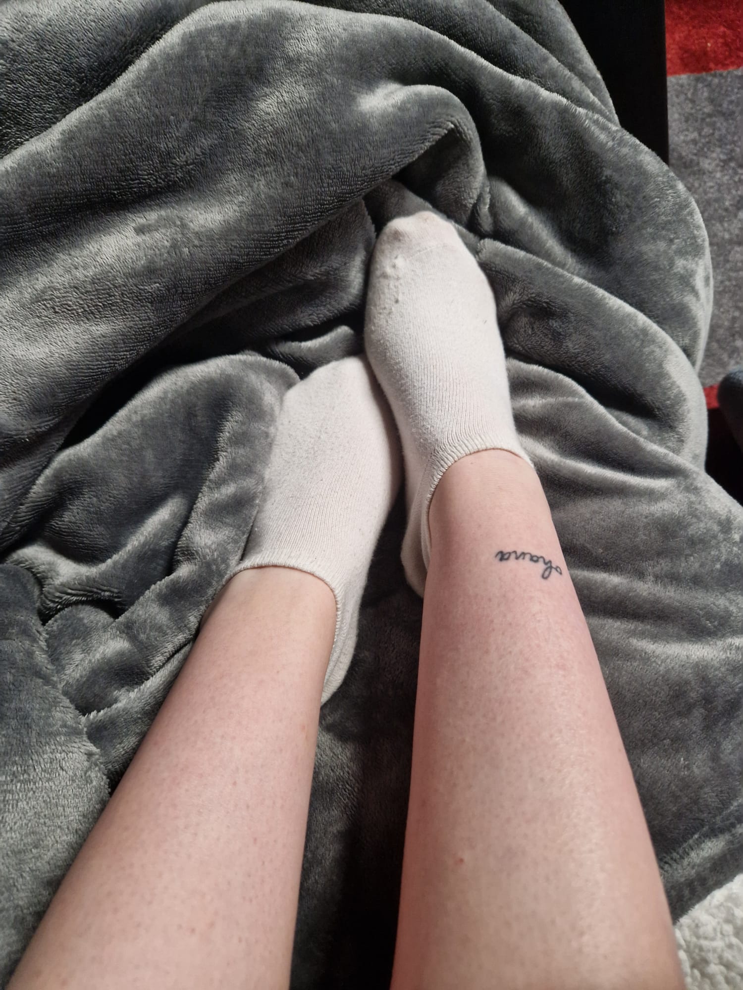 Getragene Socken