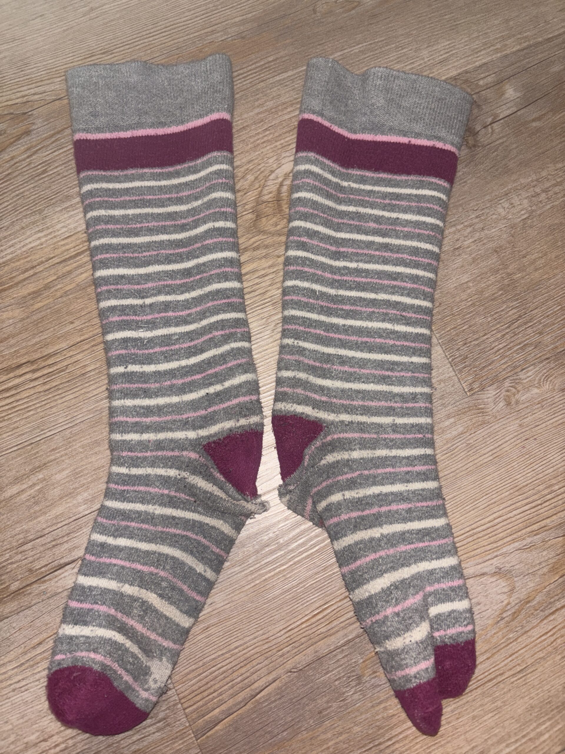 Reitersocken mit Löchern